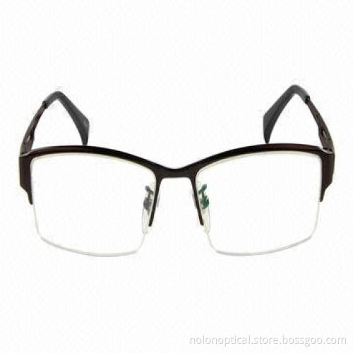 New model semi-rimless stainless optical frame